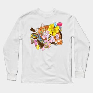 Easter Cat Long Sleeve T-Shirt